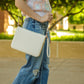 Ever AJ Weave Bible Case, Crossbody PEARL