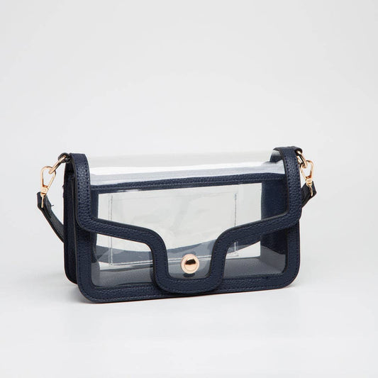 Nina Clear/Gameday Shoulder Bag: Navy