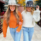 Gianna Felt Panama Hat With Aztec Band