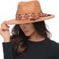Gianna Felt Panama Hat With Aztec Band