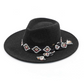 Gianna Felt Panama Hat With Aztec Band