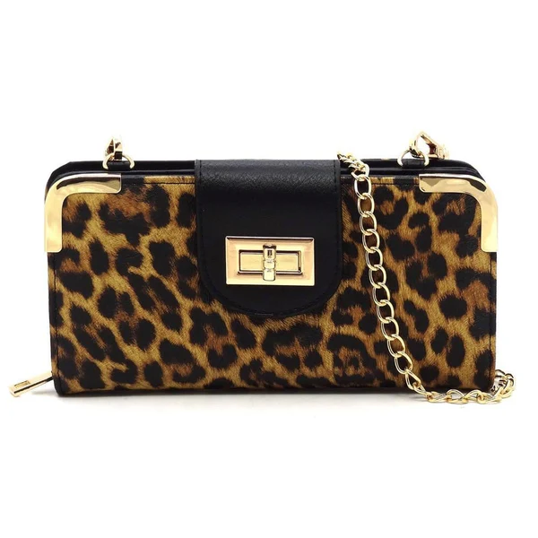 Tristan Turn Lock Crossbody Wallet