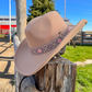 Mandy Cowboy Hat With Aztec Bead Trim