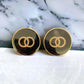 Count on Me Black Enamel & Gold Circles