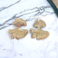 Leaf of Luxury Gold Tiered Earrings