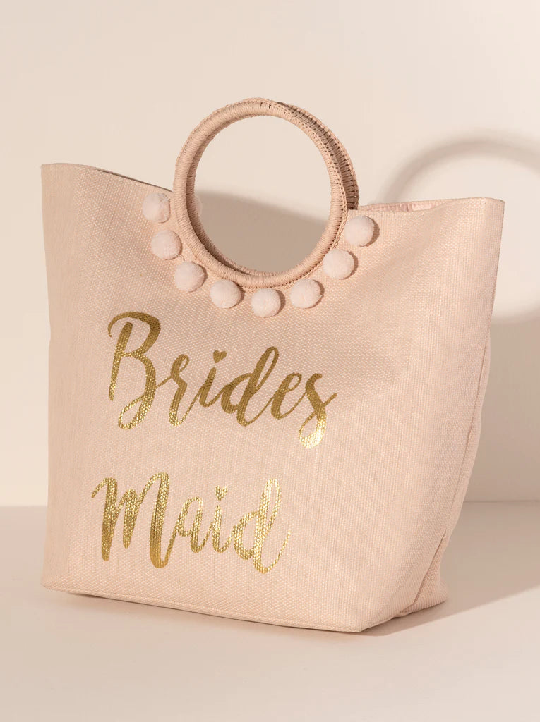 MIA "Bridesmaid" Tassel Tote in Blush