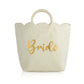 Bride Scalloped Edge Tote