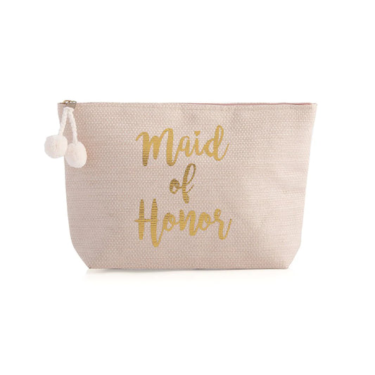 MIA "Maid of Honor" Blush Zip Pouch