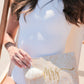 Clara "Mrs" Bridal Zip Pouch, Natural