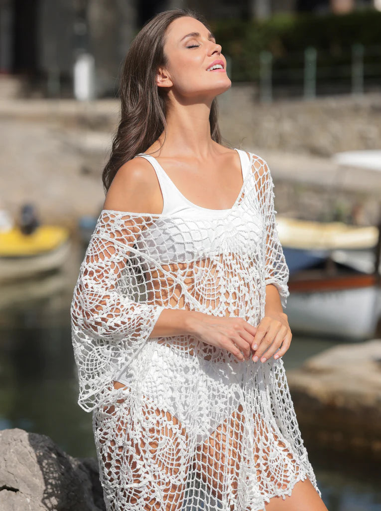 Caitlyn Beach Cover-up - White