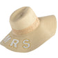 Bride "Mrs" Straw Sun Hat