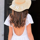 Bride "Mrs" Straw Sun Hat