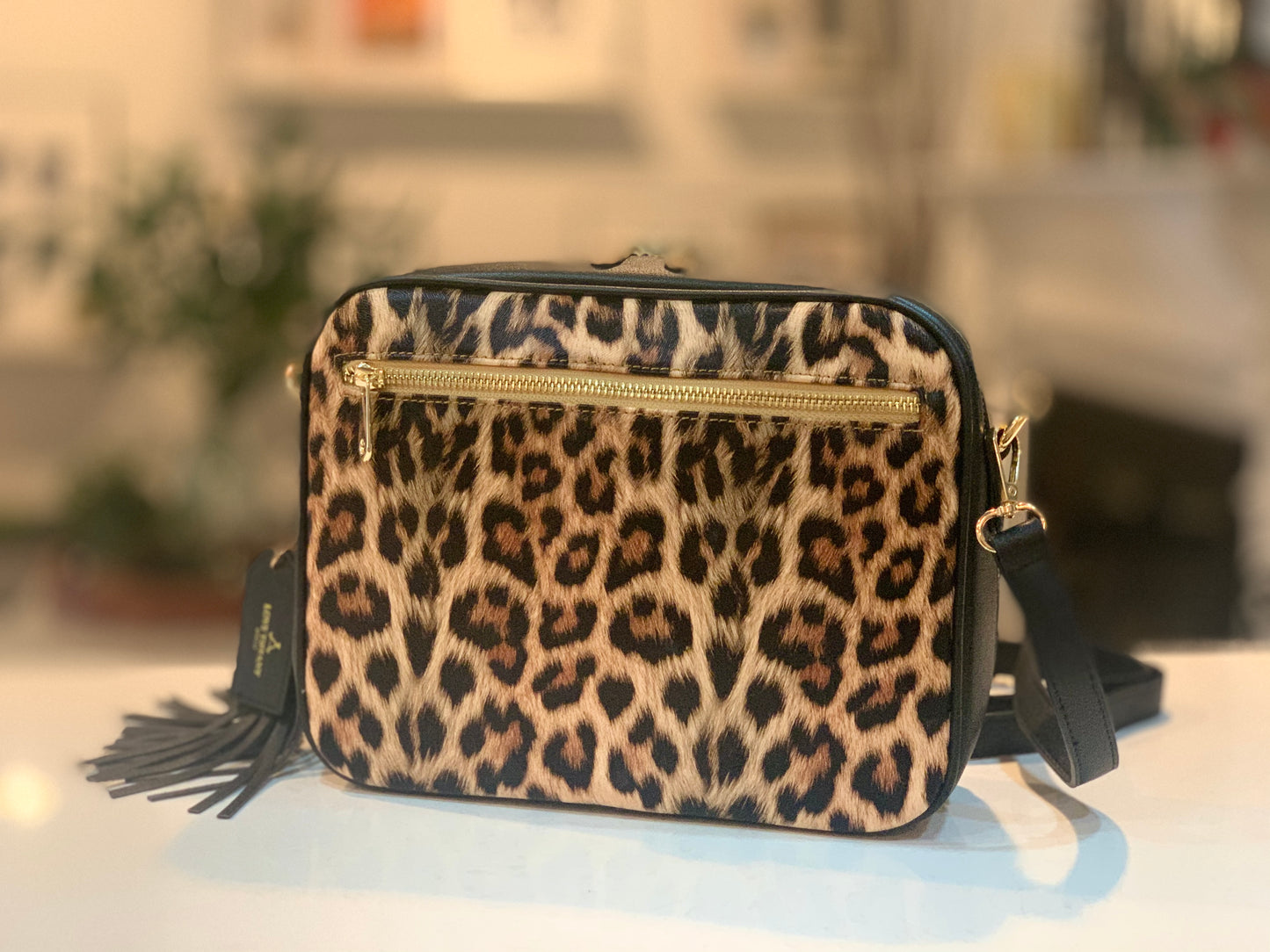 SYDNEY ON SAFARI - FIRST LUXURY BIBLE HANDBAG - LEOPARD