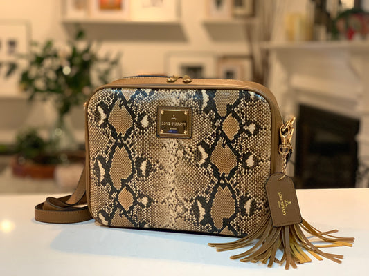 SYDNEY ON SAFARI - FIRST LUXURY BIBLE HANDBAG - SNAKE