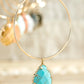 Natural Stone Tear Drop Earrings