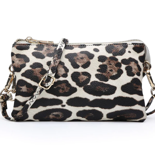 Patty Crossbody - White Leopard