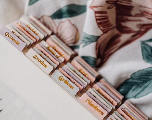 Pretty Pastel Floral Bible Tabs