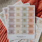 Pretty Pastel Floral Bible Tabs