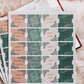 Minty Floral Bible Tabs