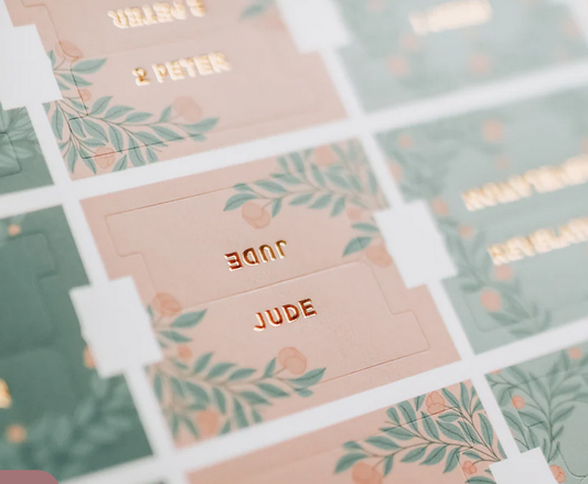 Minty Floral Bible Tabs