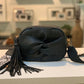 MIRIAM CROSSBODY BOW BAG - BLACK
