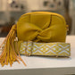 MIRIAM CROSSBODY BOW BAG - GOLD