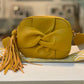 MIRIAM CROSSBODY BOW BAG - GOLD